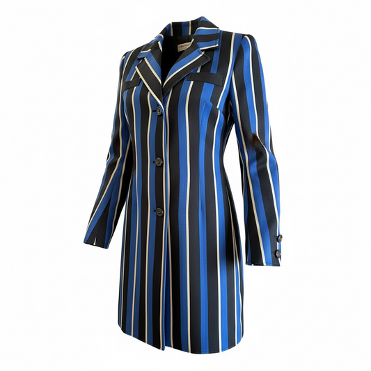 Yves Saint Laurent Rive Gauche Striped Blazer