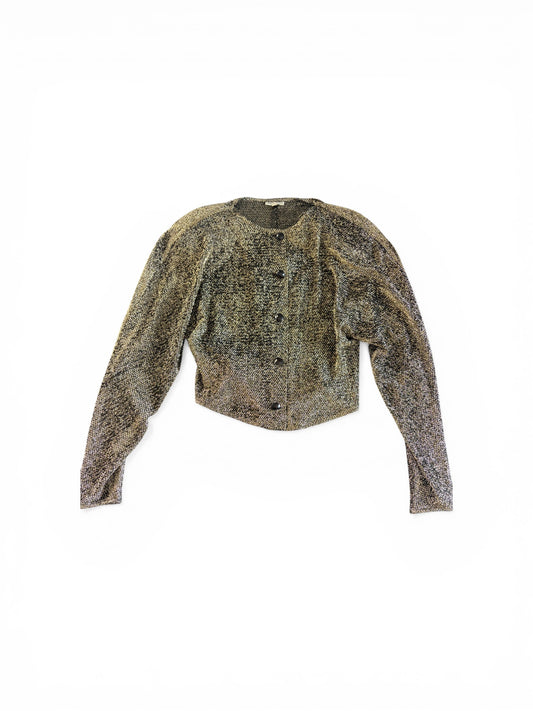 Metallic 1990s Giorgio Armani Cardigan