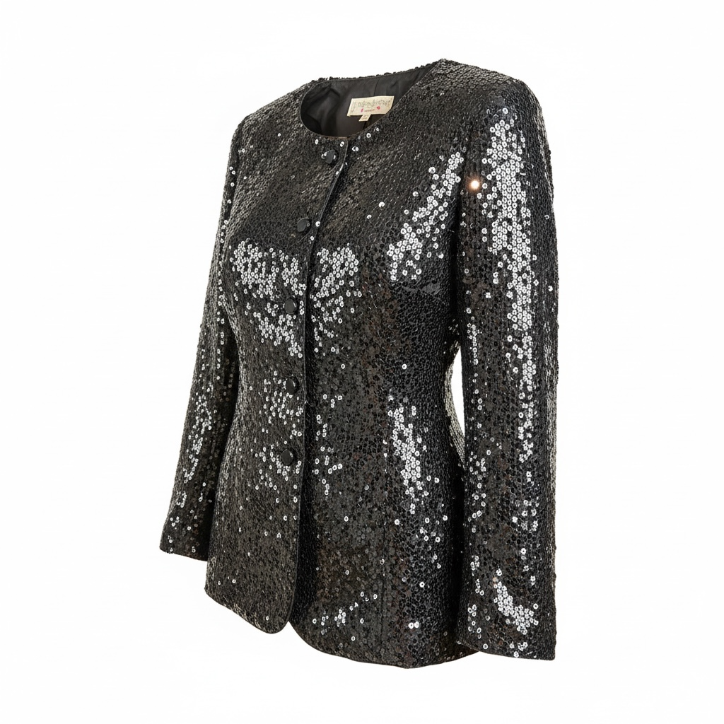 Yves Saint Laurent Rive Gauche Sequin Evening Jacket, 1996